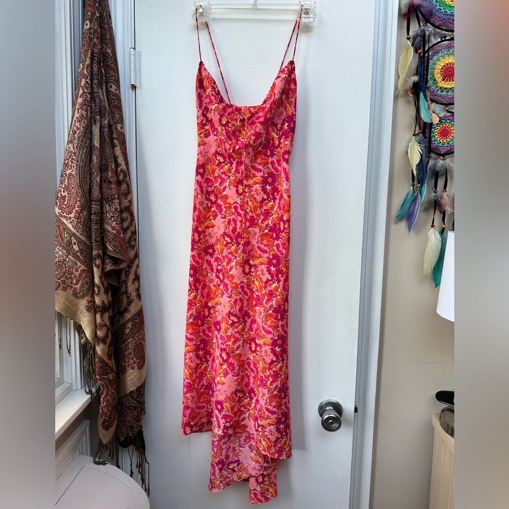 Floral Pink Maxi Dress